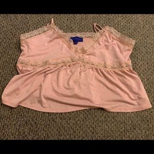 Pink Lacey tank top